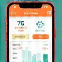 Daily distance and calorie burn activity monitoring in the mobile app